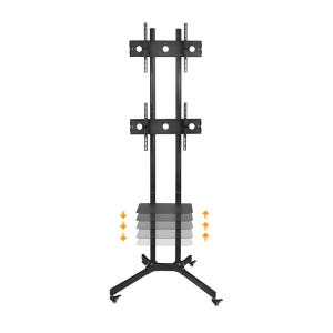 EZ 이동식 세로 듀얼 TV 모니터 거치대 높이조절 스탠드 65인치까지 개봉기 | 실사용 후기 - 상품 이미지 3