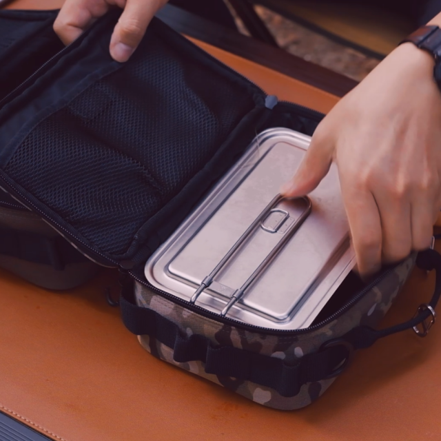 키녹스 캠핑 반합 패키지 세트 찜망 바스켓 불판 가방 카키