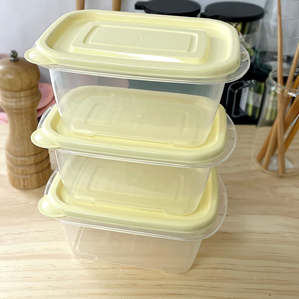 동양 탁 투명 밀폐용기 1.0L 3P 냉장고정리 반찬통 밥 국 소분 보관 - 상세 이미지 3