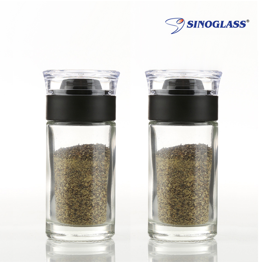 시노글라스 그레이 소금후추 양념병 50ml 2P세트(블랙) - 상품 이미지