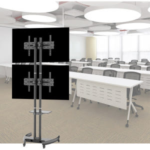 EZ 이동식 세로 듀얼 TV 모니터 스탠드 거치대 높이조절 70인치까지 개봉기 | 실사용 후기 - 상품 이미지 2