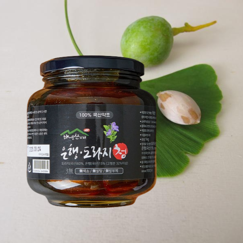 약초인 은행 도라지청 기침에좋은 국산 약 도라지진액 1kg, 1개