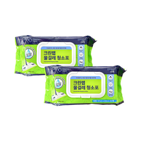 크린랩 베이직 물걸레 청소포 30매 대형 x 2개
