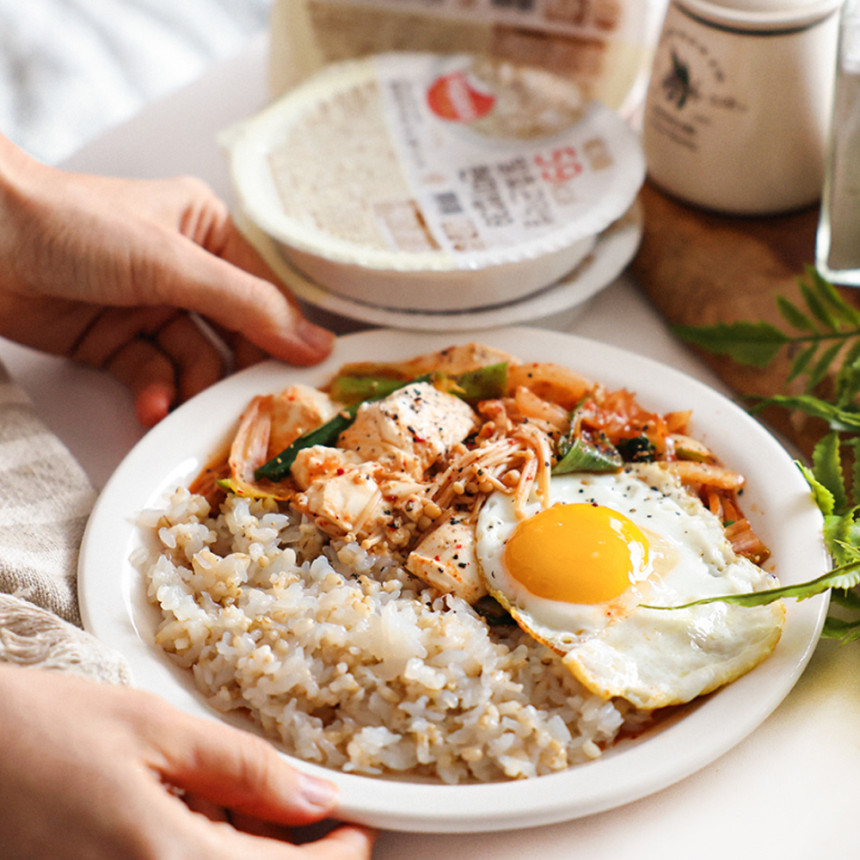 빼고비움 최저 칼로리 100g당 39kcal 발효곤약쌀현미밥39 150g, 20개 사진 5