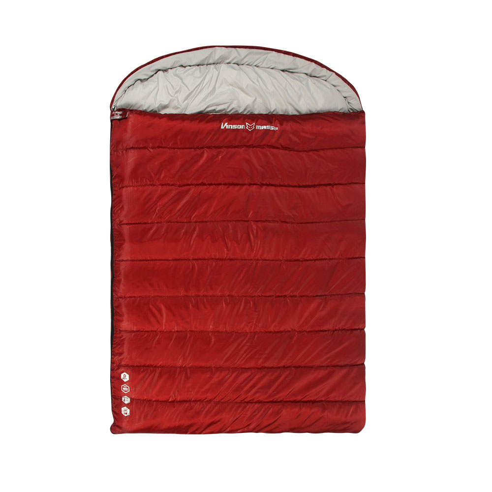빈슨메시프 히프노스 더블 캠핑 침낭 2인용 이불 경량 사계절 백패킹 차박 와인