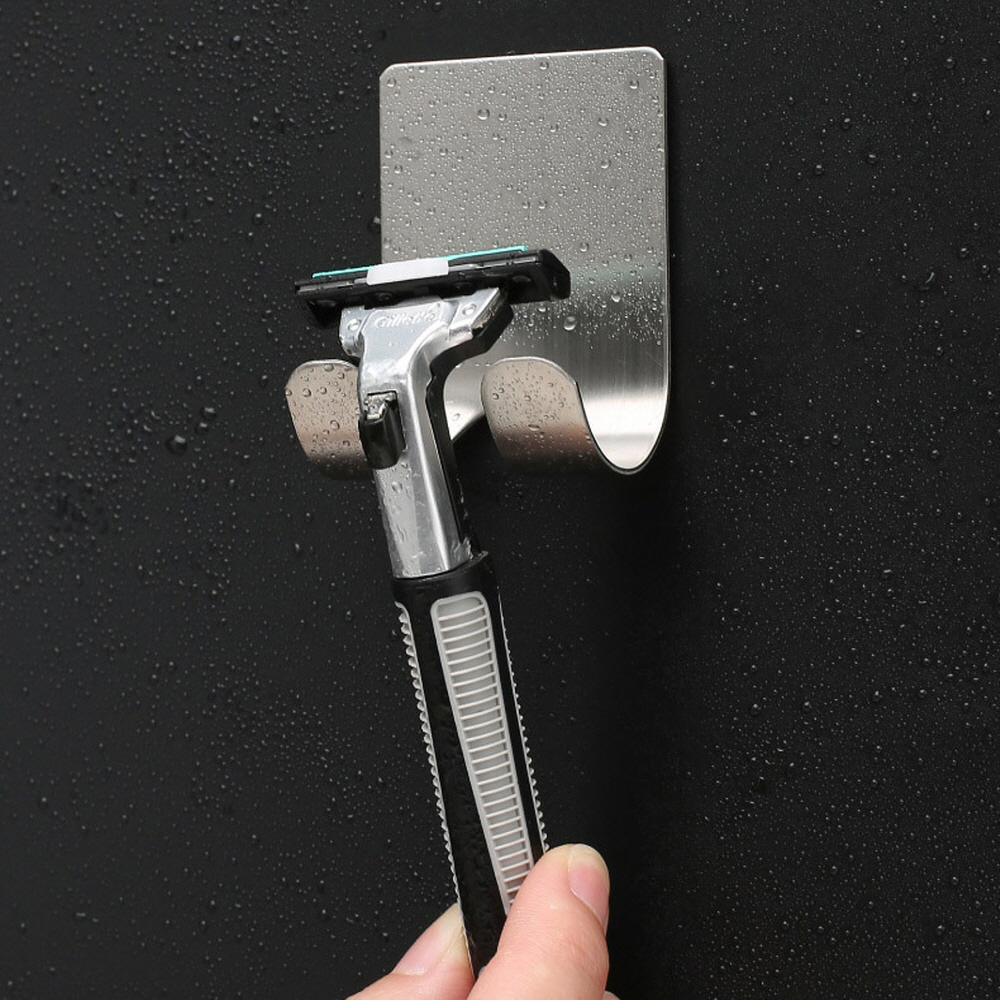 무타공마켓 붙이는 스테인레스 면도기거치대 1개