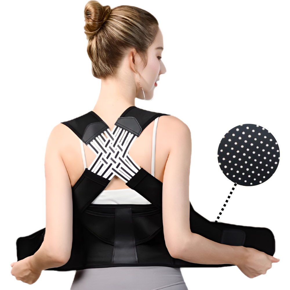 바디사랑 자세교정밴드 가볍고 편안한 바른자세 어깨 밴드 라운드숄더 교정기