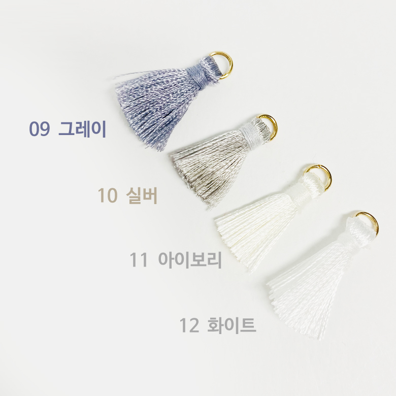 20컬러 (NEW) 2.5cm 컬러 미니 태슬 (2개) 이미지 6