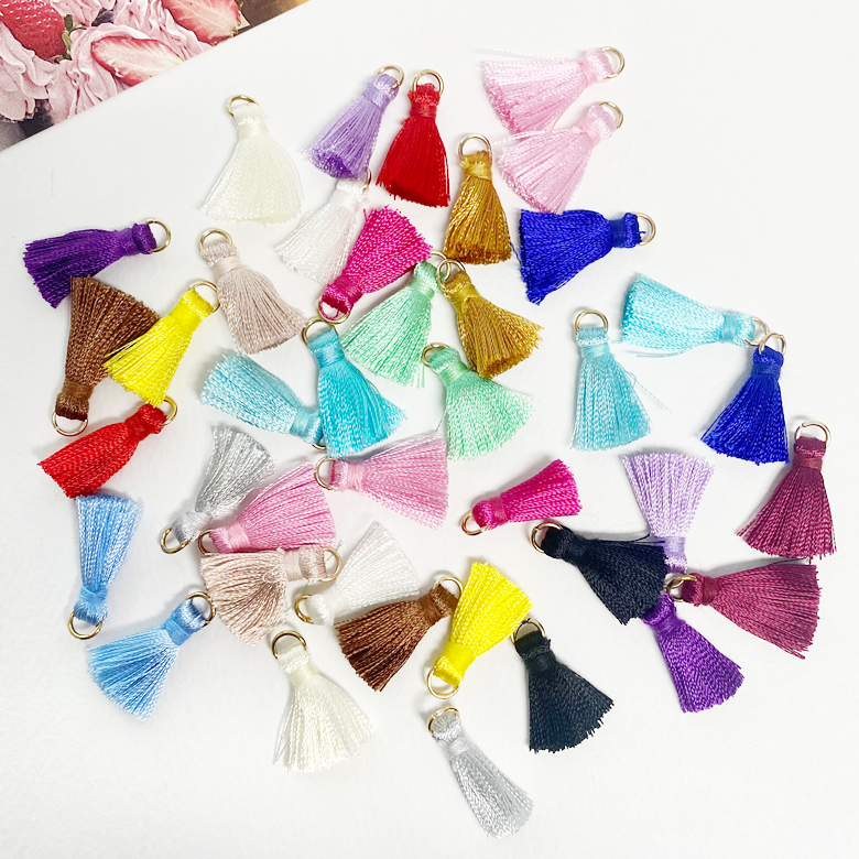 20컬러 (NEW) 2.5cm 컬러 미니 태슬 (2개) - 상세 이미지 2