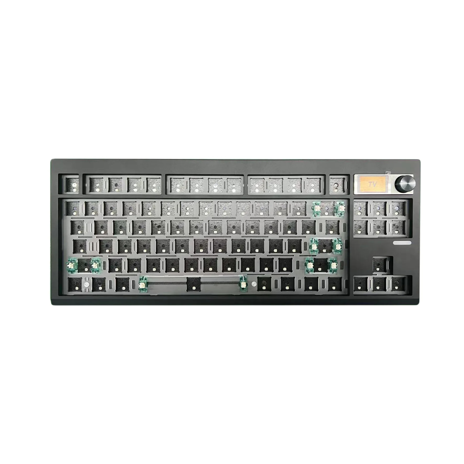 ZUOYA GMK87 주오야 키보드 베어본 VIA지원 3모드 연결 기계식 키보드 키트 화이트 - 상세 이미지 3