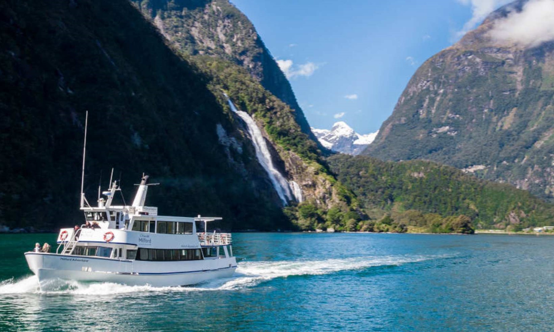 뉴질랜드  남섬 밀포드 사운드 소형 보트 크루즈 이미지 4
