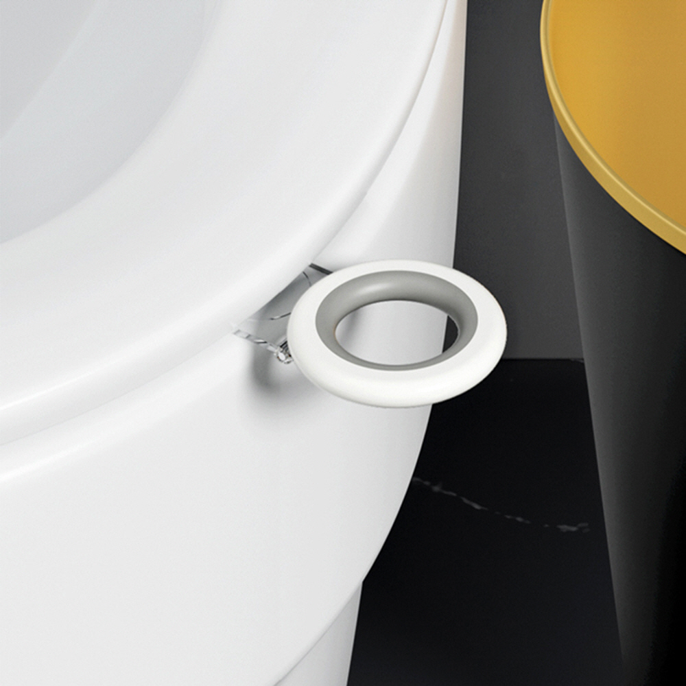 변기손잡이 무타공 변기뚜껑손잡이 커버 위생 고리 제품 이미지