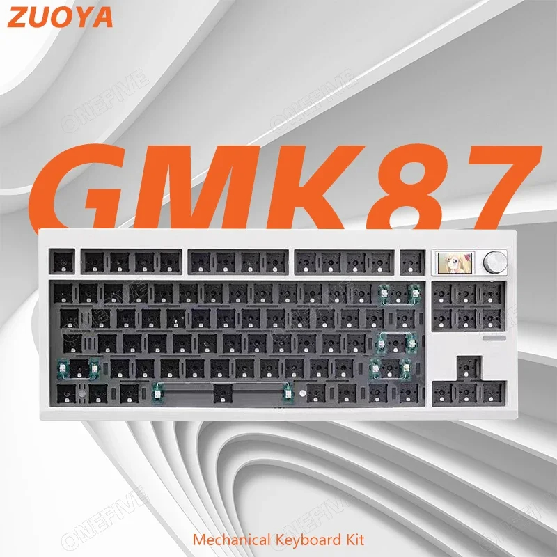 ZUOYA GMK87 주오야 키보드 베어본 VIA지원 3모드 연결 기계식 키보드 키트 화이트 - 상세 이미지 2