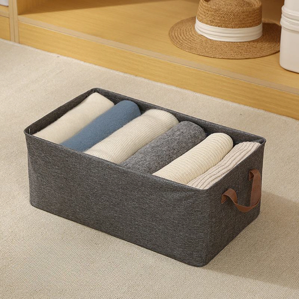 린넨통풍 탄탄한 바지정리함 옷 정리함 정리 옷장 수납함 보관함 중형 리빙박스