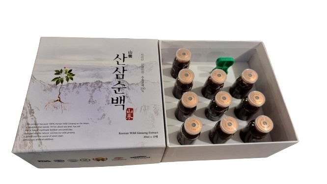 산삼 순백 (10병) - 7년근 산양산삼 추출액 100% 압도적농도 산삼의 본고장 함양산양삼 이미지 3