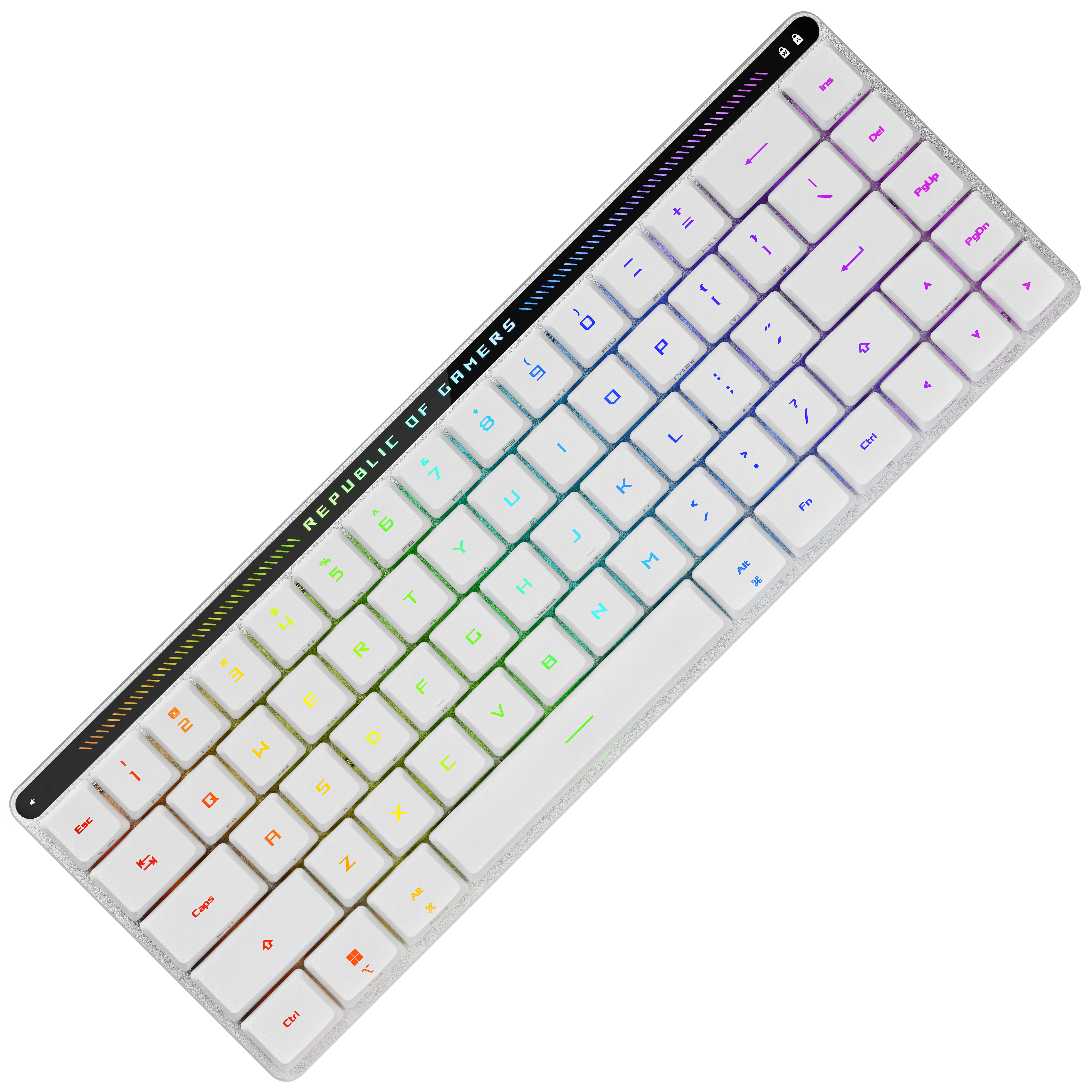 ROG FALCHION RX Low Profile 옵티컬 스위치 화이트, 영문 적축 - 상세 이미지 2