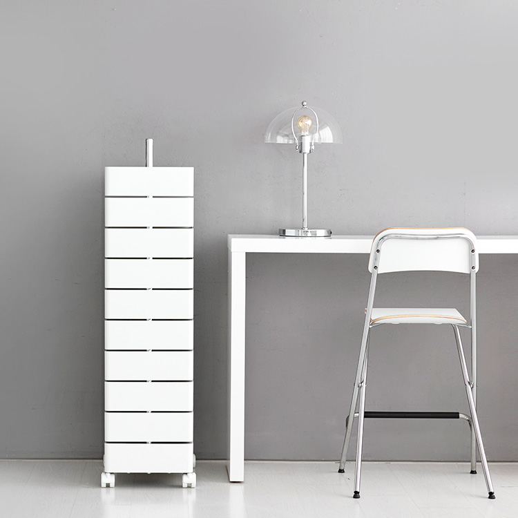 빙그리 회전서랍 트롤리 10단 크림 2860.4060