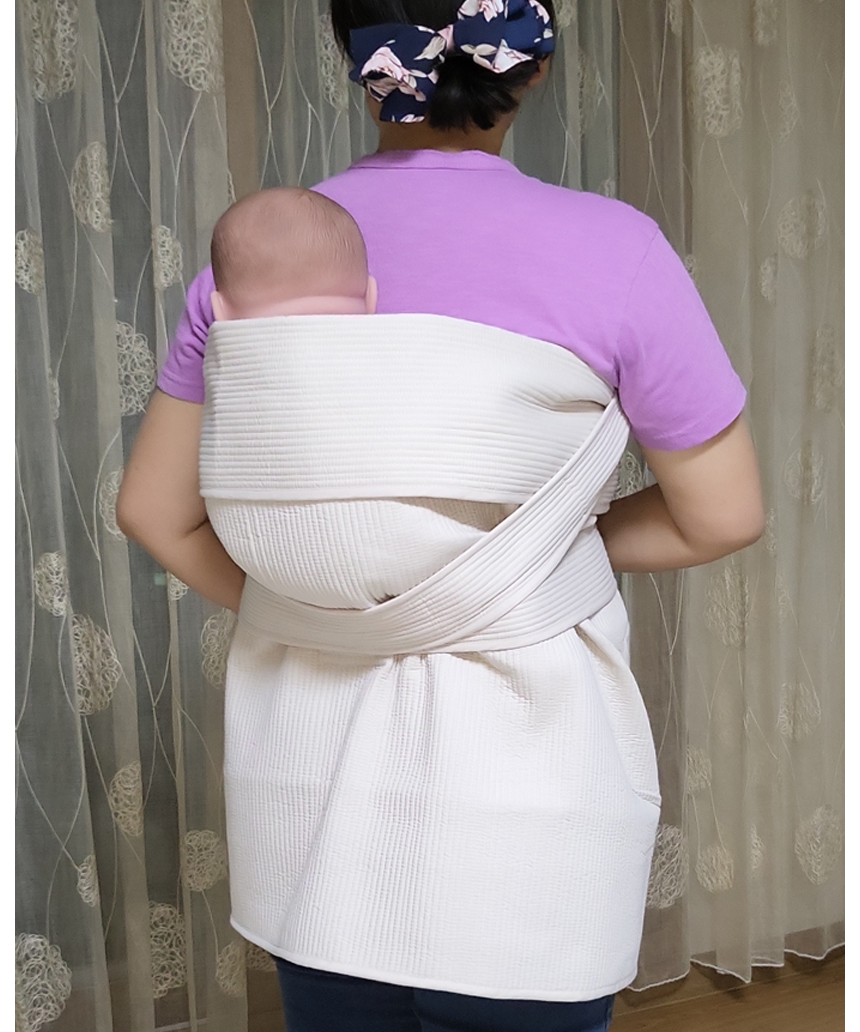 옹알옹알 아기 애기포대기 무지 클래식 외출 어부바 포대기