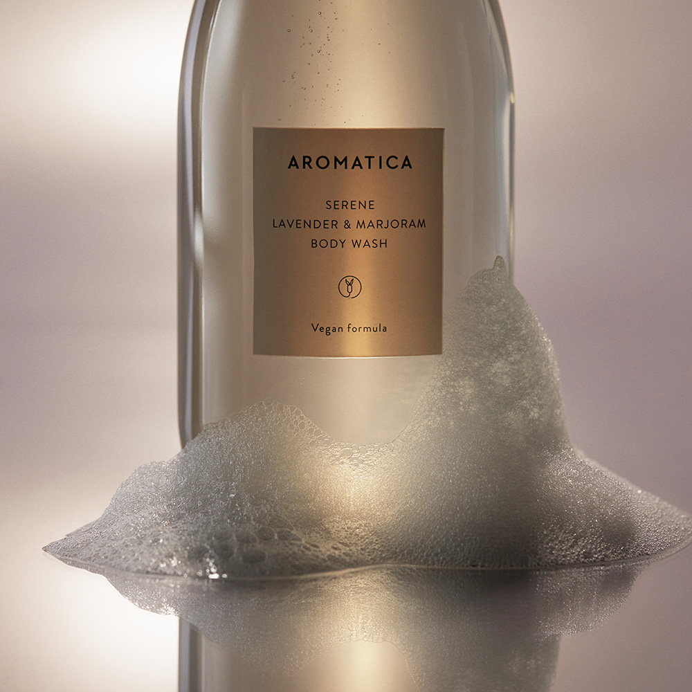 아로마티카 서렌 바디워시 라벤더 & 마조람 300ML 향좋은 바디워시 클렌져 샤워 젤
