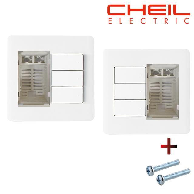 제일전기 디노2 보일러 온도공란 스위치 1구 CHEIL 커버 교체