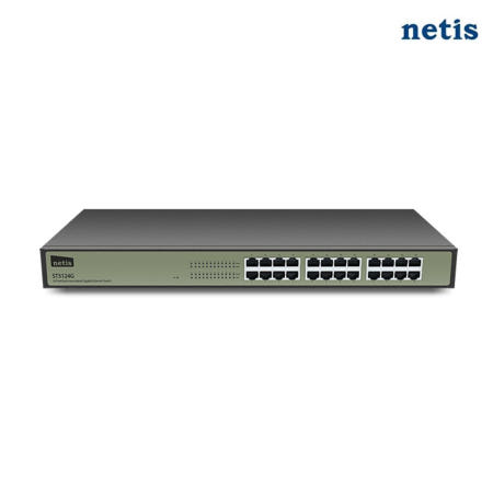 네티스 netis ST3124G 스위치허브 24포트 GIGA 1000Mbps 랙마운트가능