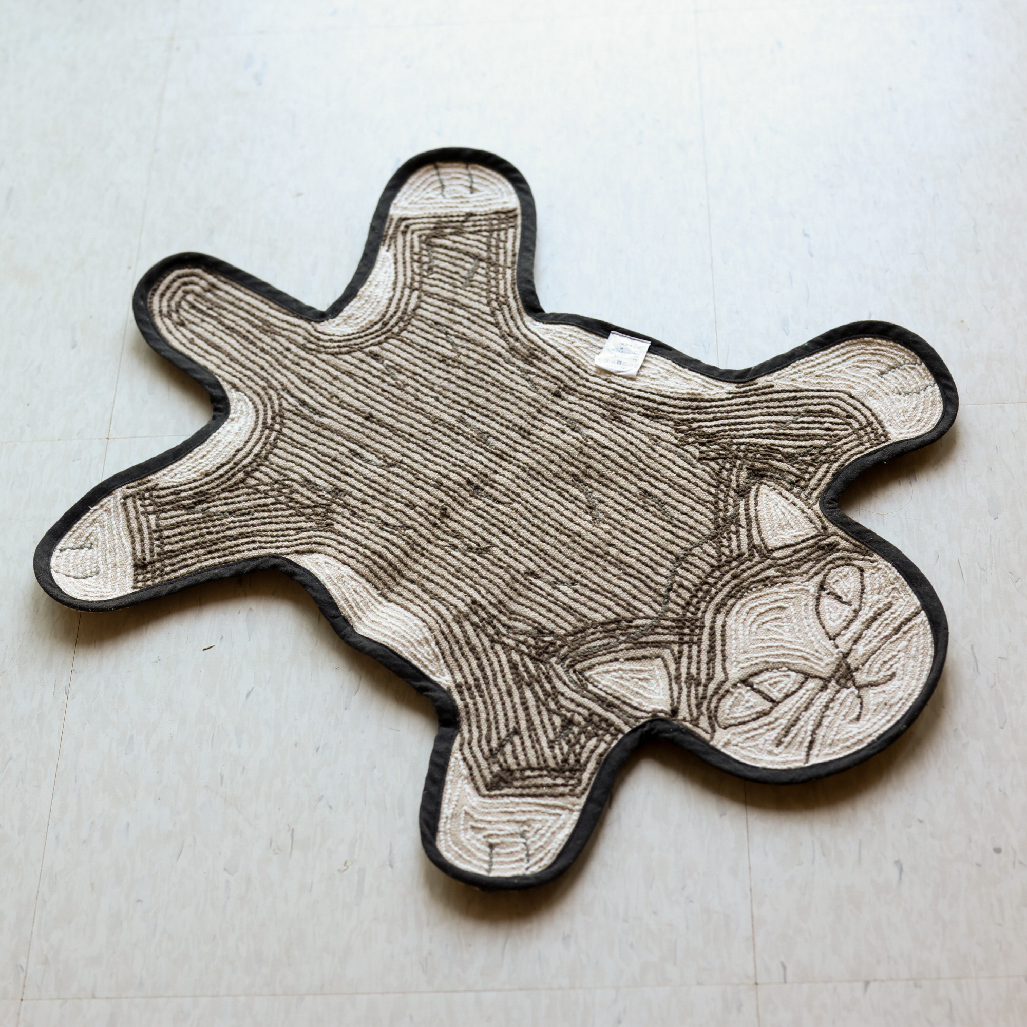 즐거운 동물원 순면 스몰 발매트 고양이