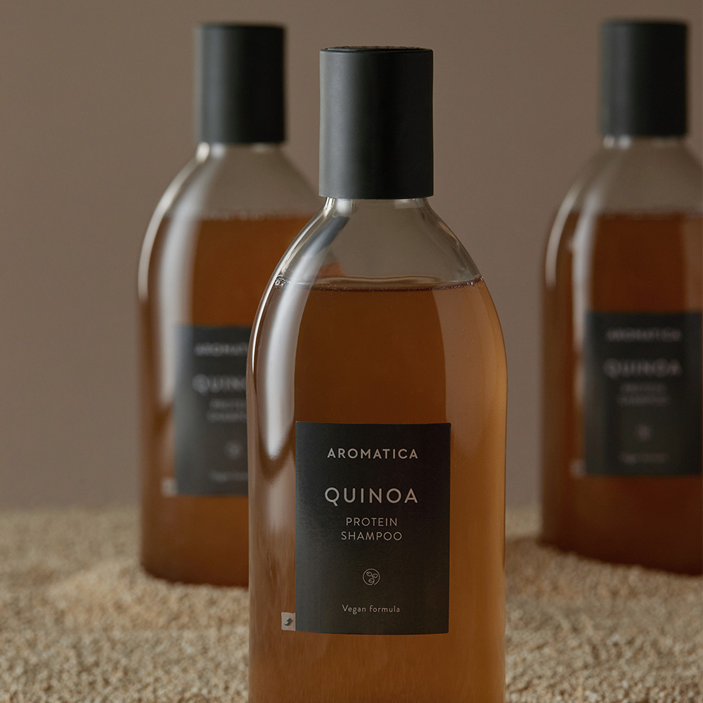 아로마티카 퀴노아 프로틴 샴푸 400ML 비건 단백질 모발 리페어 두피 탈모 기능성 이미지 3