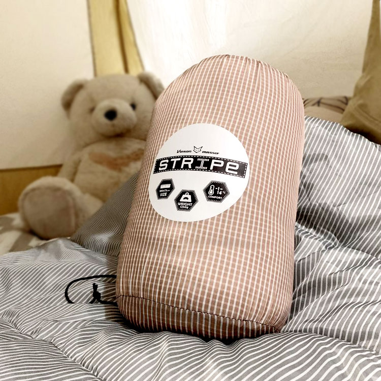 빈슨메시프 스트라이프 머미 캠핑 침낭 사계절 백패킹 차박 경량 이불