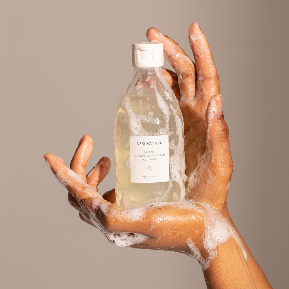 아로마티카 서렌 바디워시 라벤더 & 마조람 300ML 향좋은 바디워시 클렌져 샤워 젤