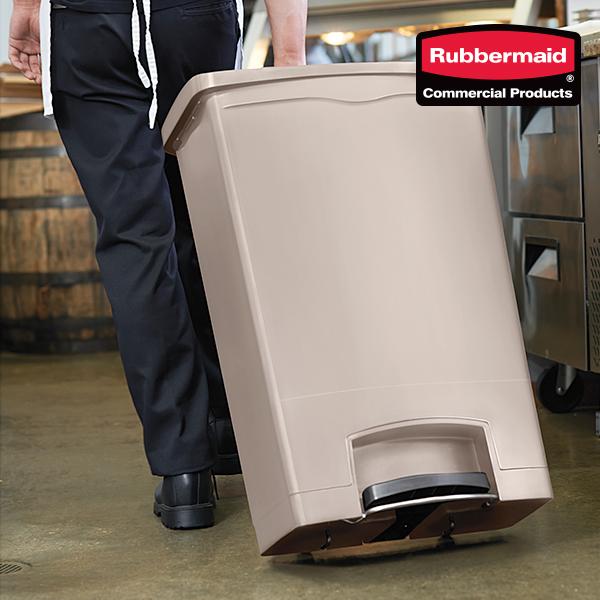 러버메이드 슬림짐 페달 휴지통 - 빨강색 (90L) 1883570 - 상세 이미지 2