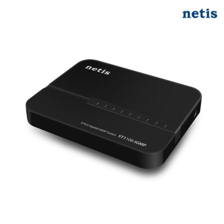 네티스 netis ST3108-IGMP 스위치허브 8포트 GIGA IGMP GiGALite
