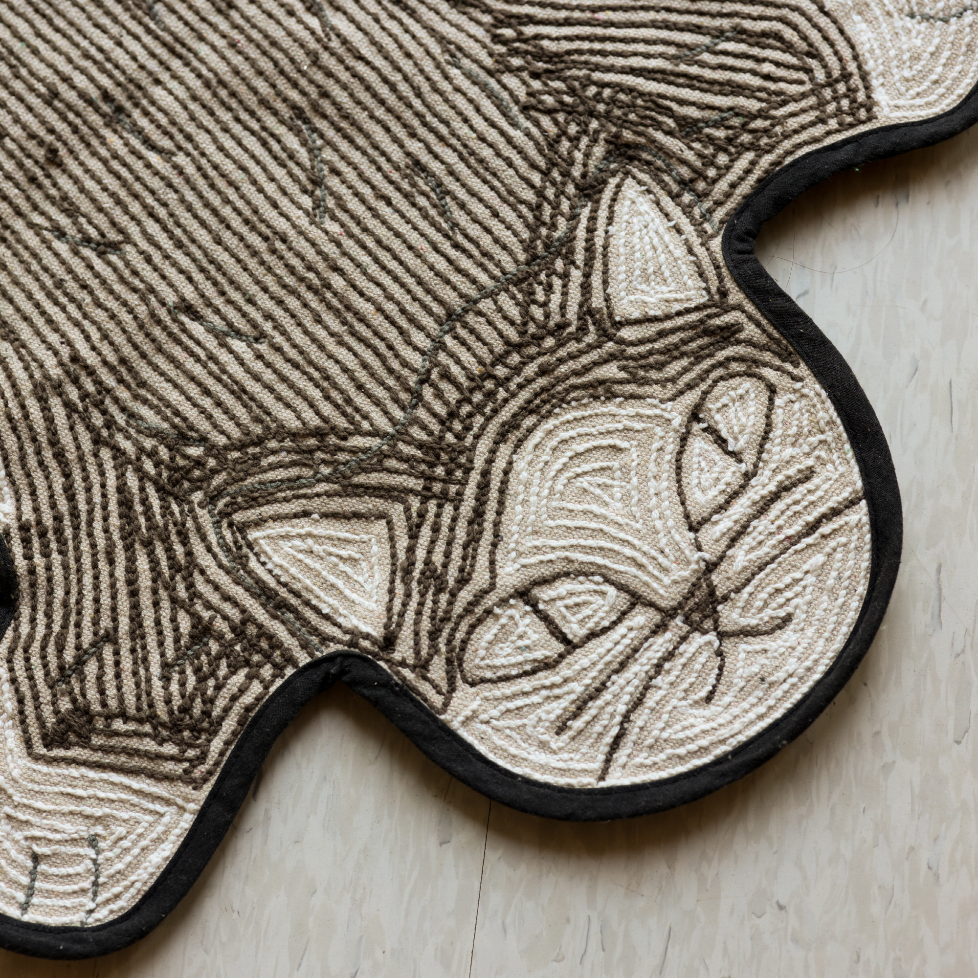 즐거운 동물원 순면 스몰 발매트 고양이