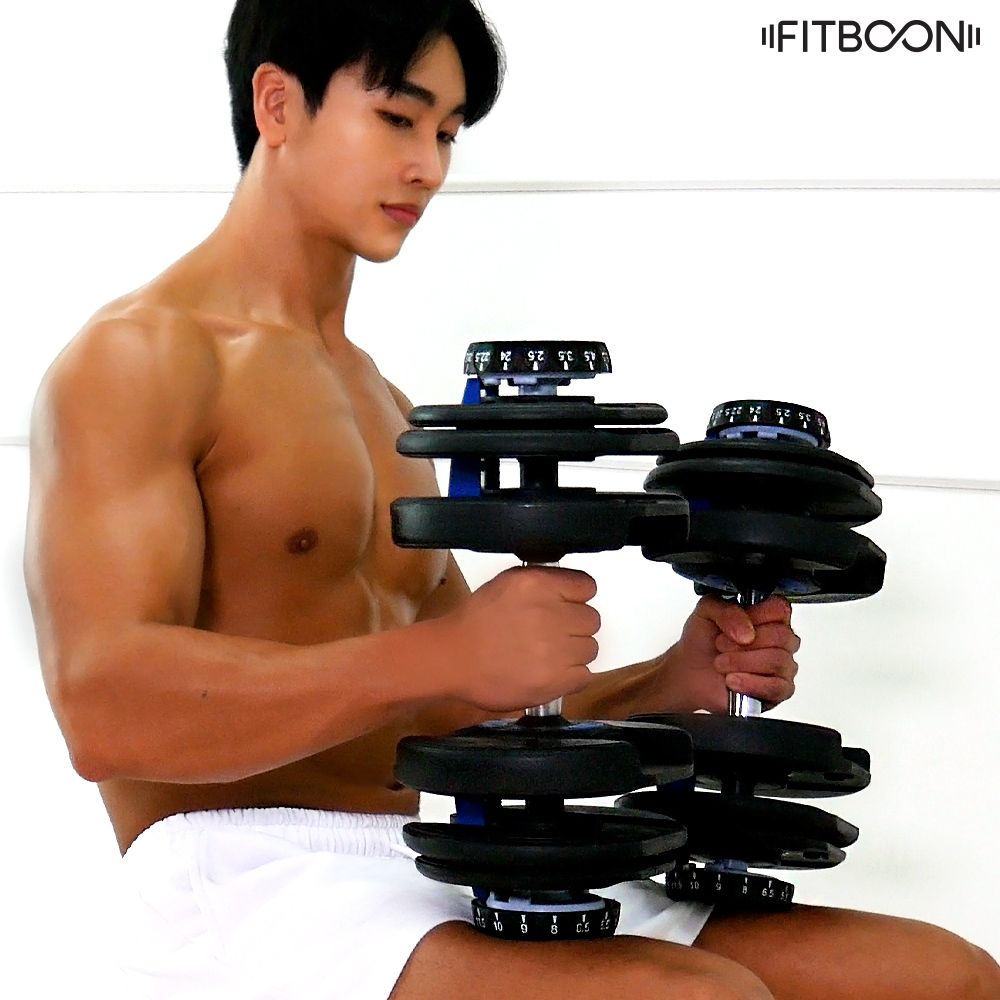 핏분 다이얼 무게조절덤벨 세트 24kg 중량조절 아령 바벨 홈트 운동기구 - 상세 이미지 3