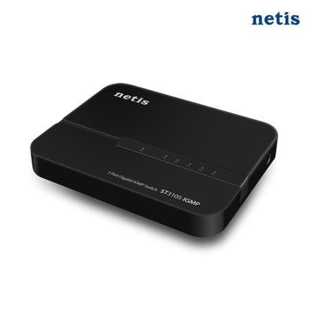네티스 netis ST3105-IGMP 스위치허브 5포트 GIGA IGMP GiGALite