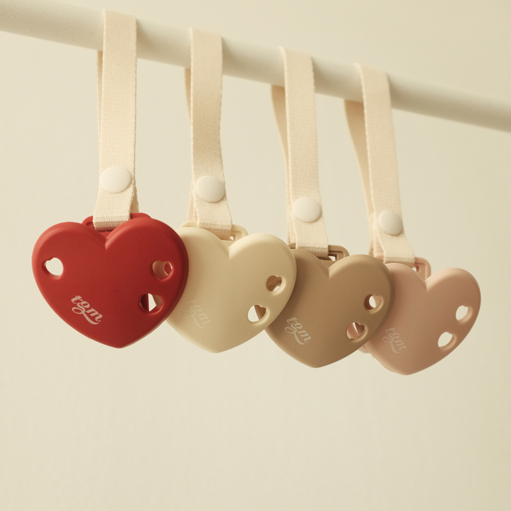 티지엠 하트 쪽쪽이클립 아기 쪽쪽이 노리개 스트랩 홀더 케이스