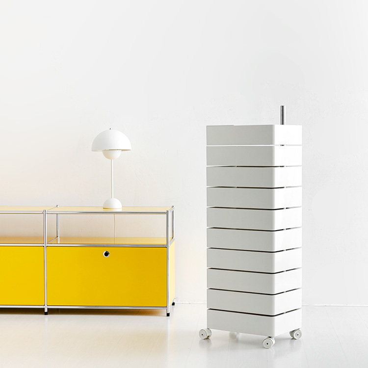 빙그리 회전서랍 트롤리 10단 크림 2860.4060