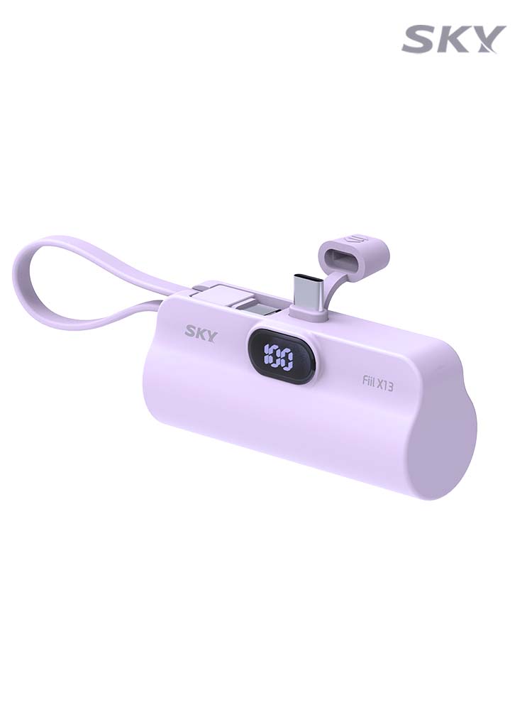 1+1 필 X13 LED 5000mAh 빌트인 C타입 L타입 도킹형 보조배터리 - 상세 이미지 3