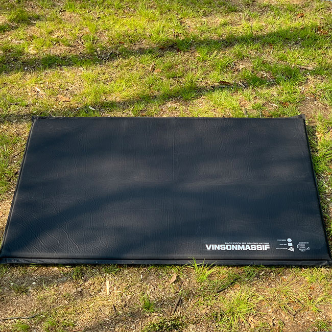 빈슨메시프 프리미엄 자충매트 캠핑 차박 피크닉 휴대용 에어 캠핑매트 더블, 8cm, 블랙
