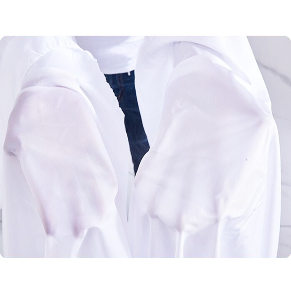 미용실 휴대폰할수있는 가운 손님 pvc 투명 구멍 앞치마 망토 커트보 미용실 바버샵 업소용 - 상세 이미지 4