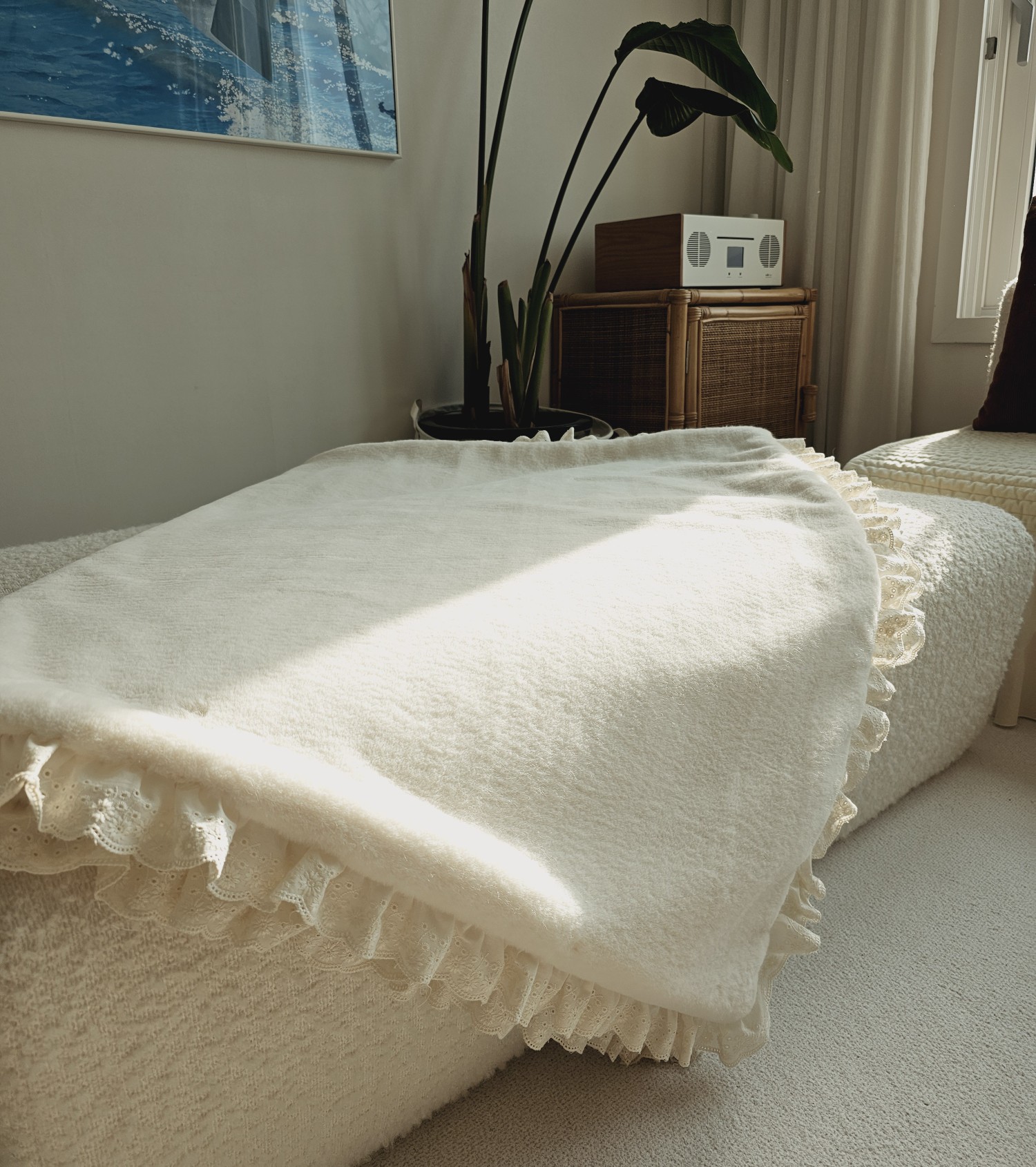 [3차입고/바로발송] 포그니 밍크퍼 무릎담요