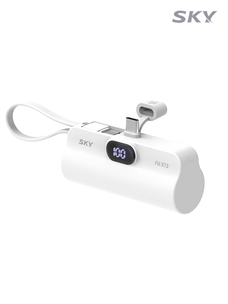 1+1 필 X13 LED 5000mAh 빌트인 C타입 L타입 도킹형 보조배터리 - 상세 이미지 4