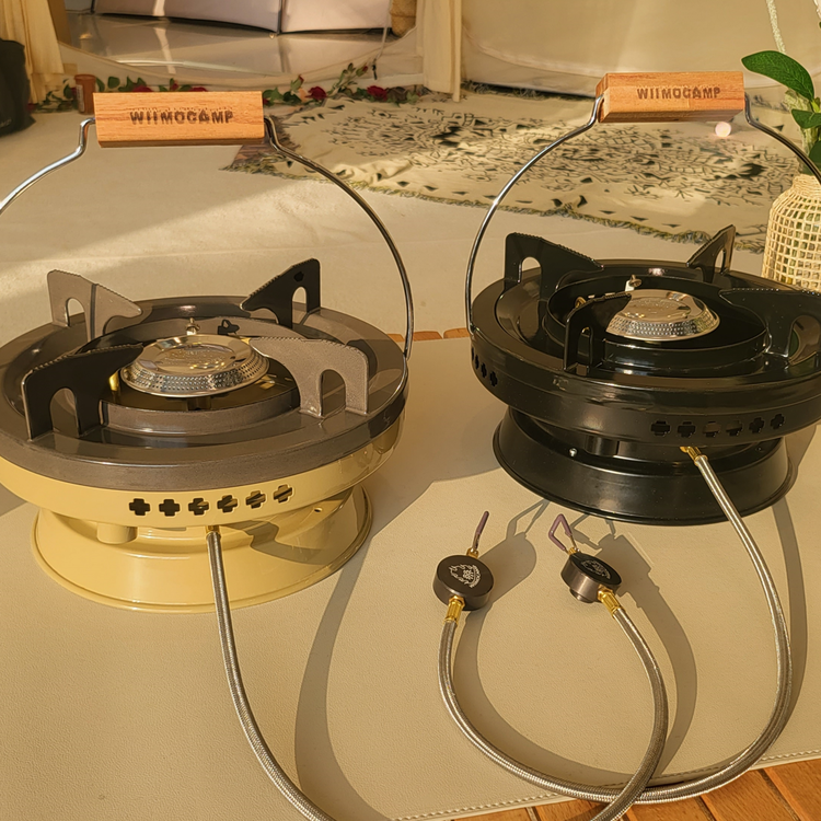 위모캠 오리엘 강염 캠핑 해바라기 버너 그리들 이소가스 나무손잡이 연장다리 가방 포함