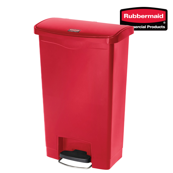러버메이드 슬림짐 페달 휴지통 - 빨강색 (50L) 1883566 - 상품 이미지