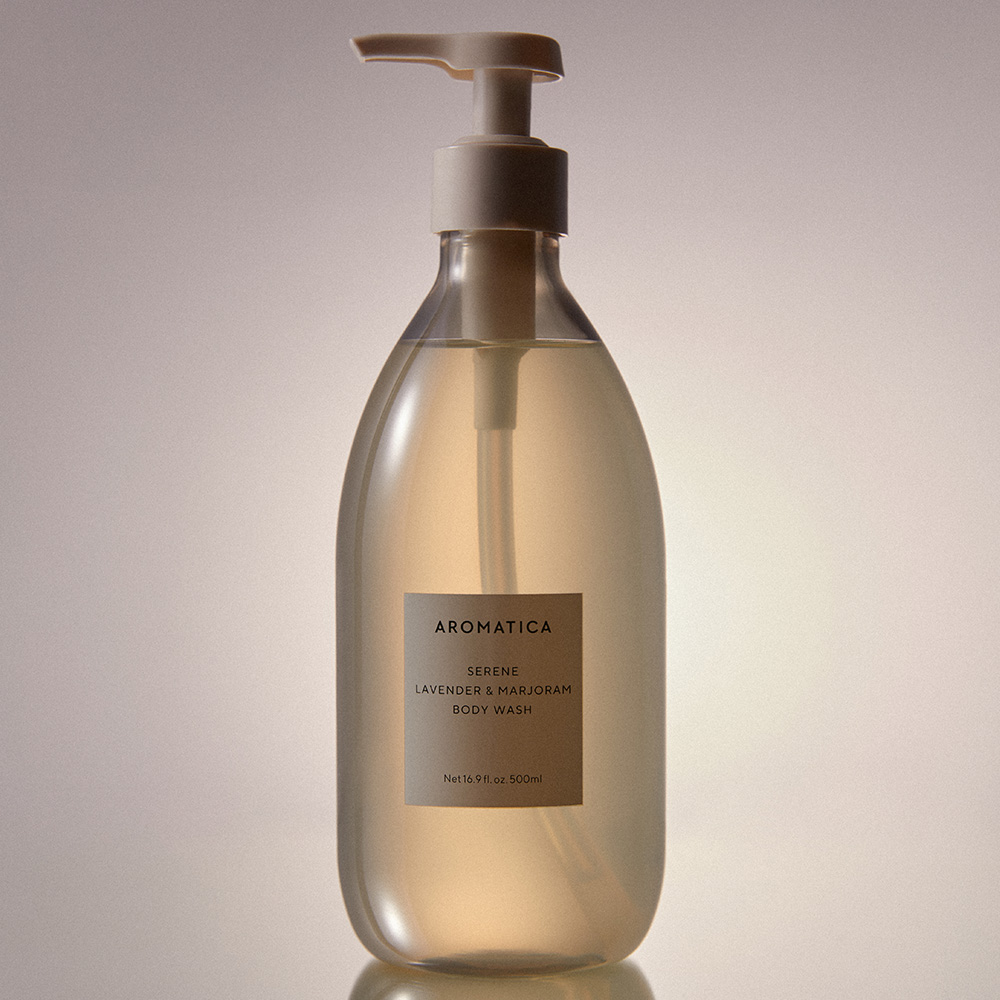 아로마티카 서렌 바디워시 라벤더 & 마조람 500ML  대용량 바디 클렌져 바디샤워 샤워젤 바디워시추천