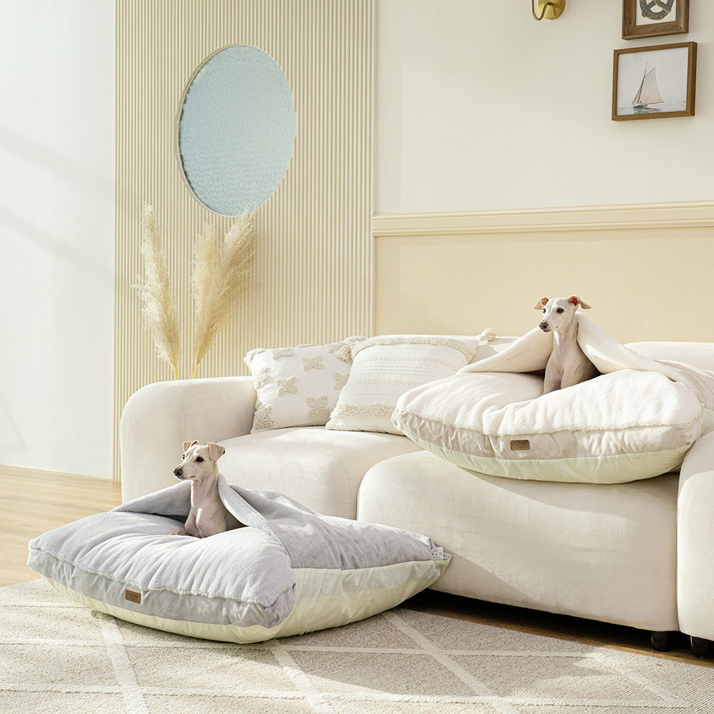 펫테일 컴피베드 캥거루 강아지 방석 이불 단모종 은나노 대형 침대 이미지 3
