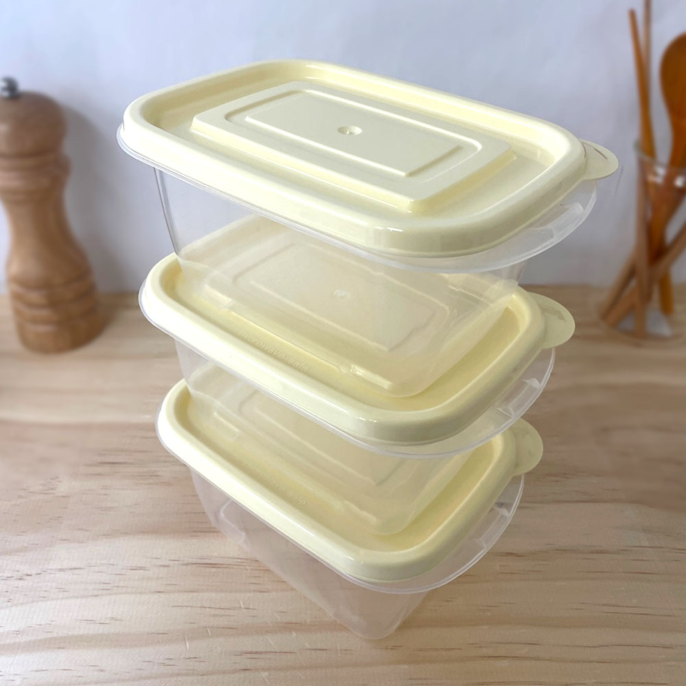 동양 탁 투명 밀폐용기 750ml 3P 냉장고정리 반찬통 1인 샐러드통 - 상세 이미지 2