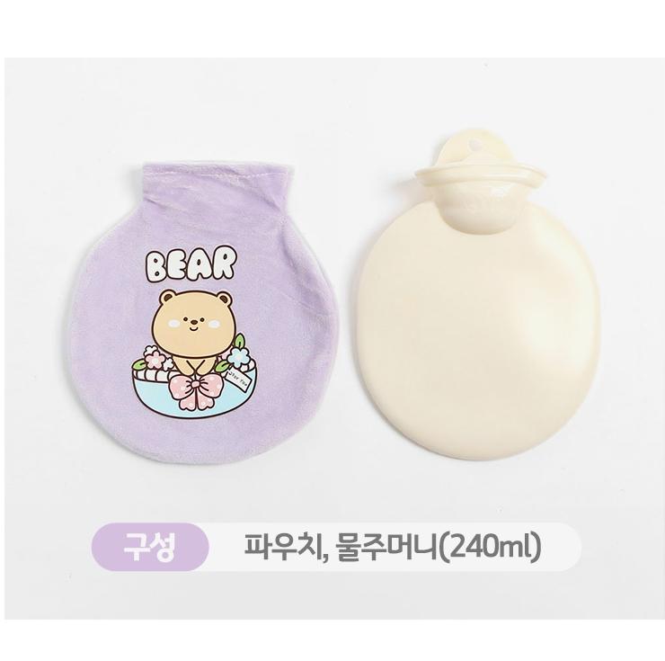 보온 곰돌이 손난로 온수 충전식 물 손난로 - 상세 이미지 5