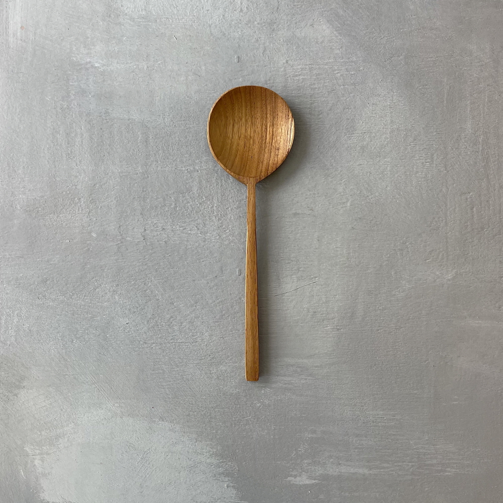 [각인서비스] 티크 우드 서빙 스푼 다용도 멀티 나무 볶음스푼 - 상세 이미지 2
