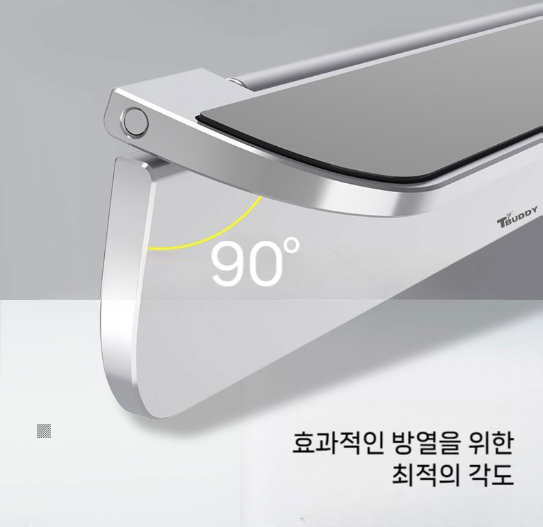 노트북받침대 울트라 슬림 휴대용 부착형 노트북 스탠드 알루미늄 거치대 - 상세 이미지 5