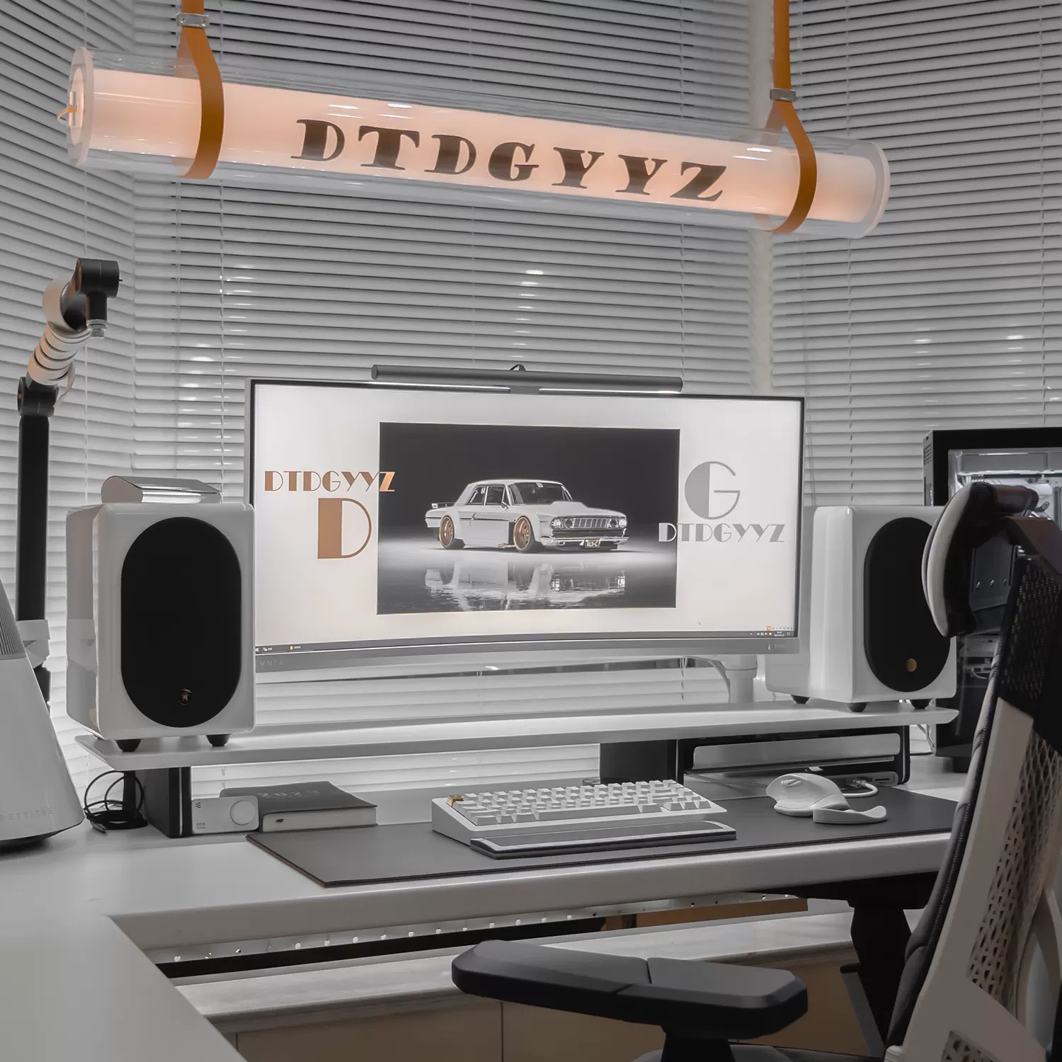 히든피스 라리케어 원목 데스크 컴퓨터 책상 듀얼 모니터 선반 받침대 ULTRA